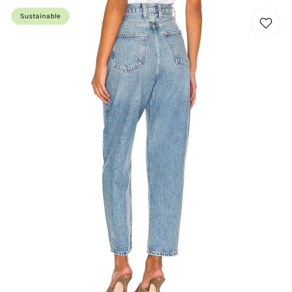 Agolde Balloon Ultra High Rise Curved Taper in Zone - Picture 2 of 8